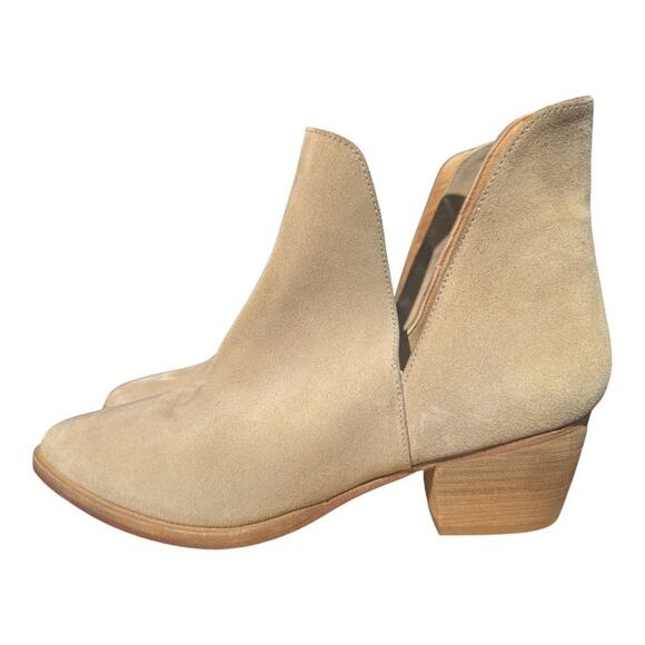 Free People Charm Double V Suede Bootie Women size 40 US 9.5 - Picture 2 of 5